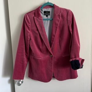 J.Crew Parke Pink Raspberry velvet blazer SZ 8